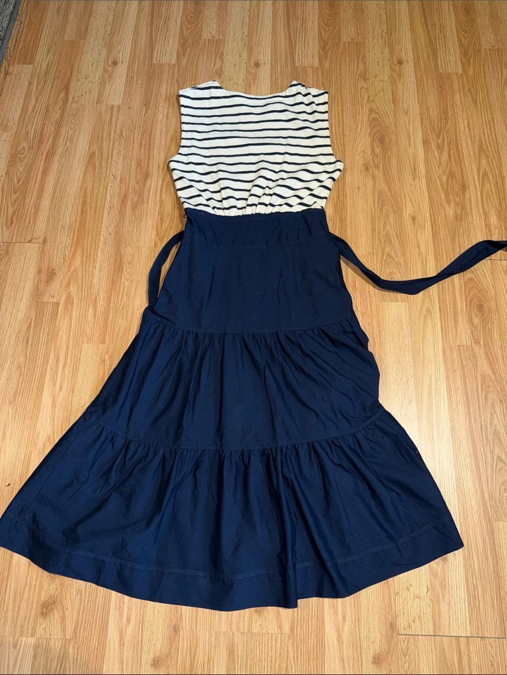 Veronica Beard Pazila Mixed Media Midi Dress Size Small